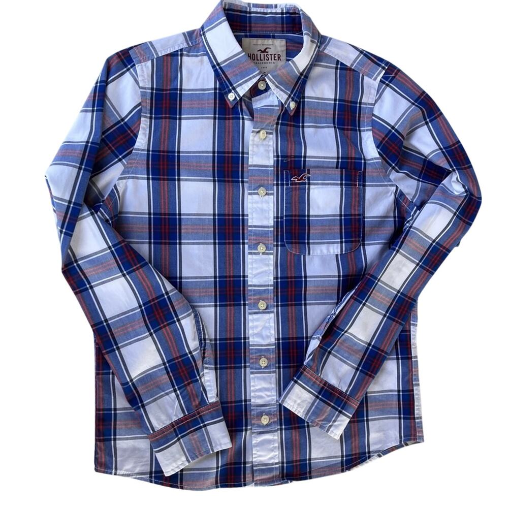 Classic 🇺🇸Hollister Plaid Long Sleeve Button Shirt Size S